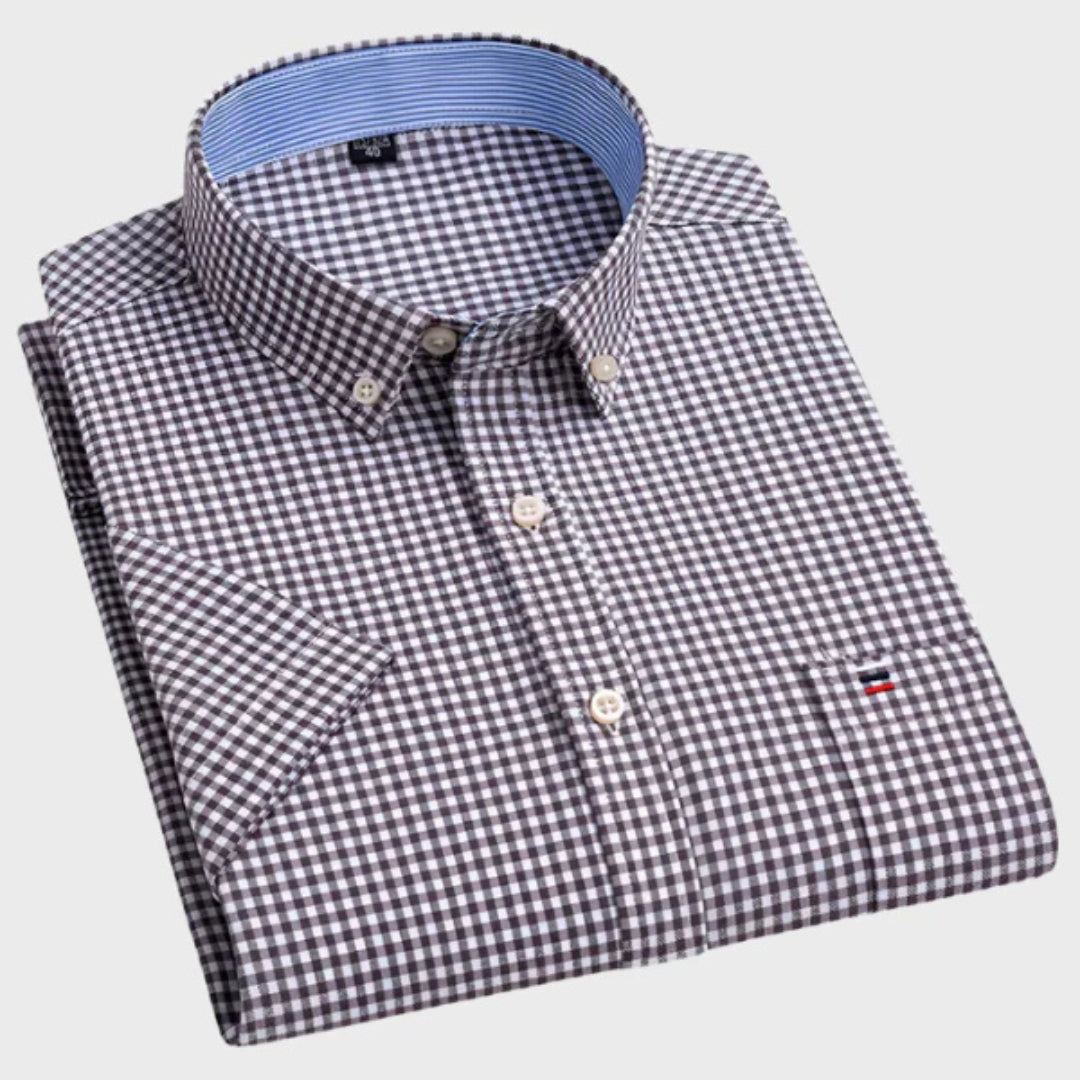 Camisa Clássica Algodão Padrão masculino