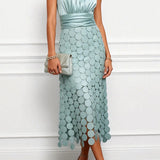 Vestido midi Céline de cerimónia elegante