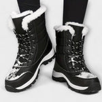 Botas de inverno impermeáveis feminino