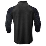 Camisa de algodão com gola subida masculino