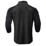 Camisa de algodão com gola subida masculino