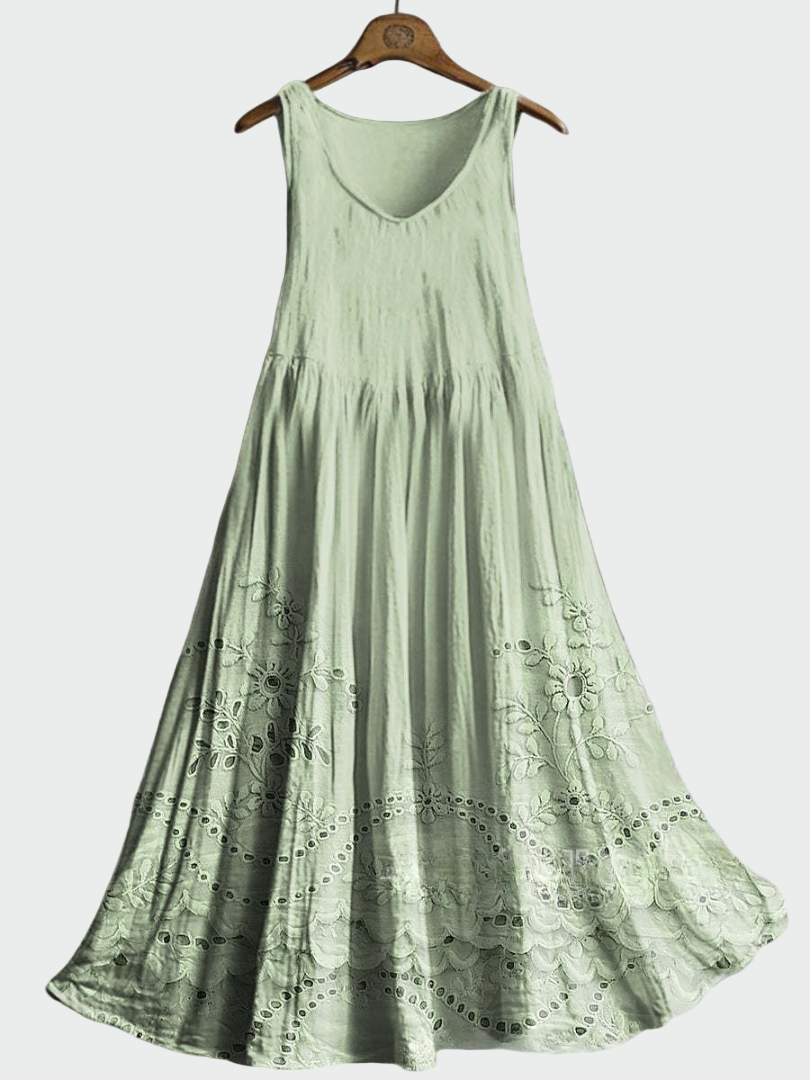 Vestido com Renda Inglesa feminino