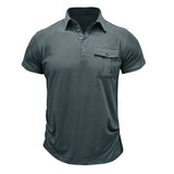 Camisa de algodão com bolsos masculino
