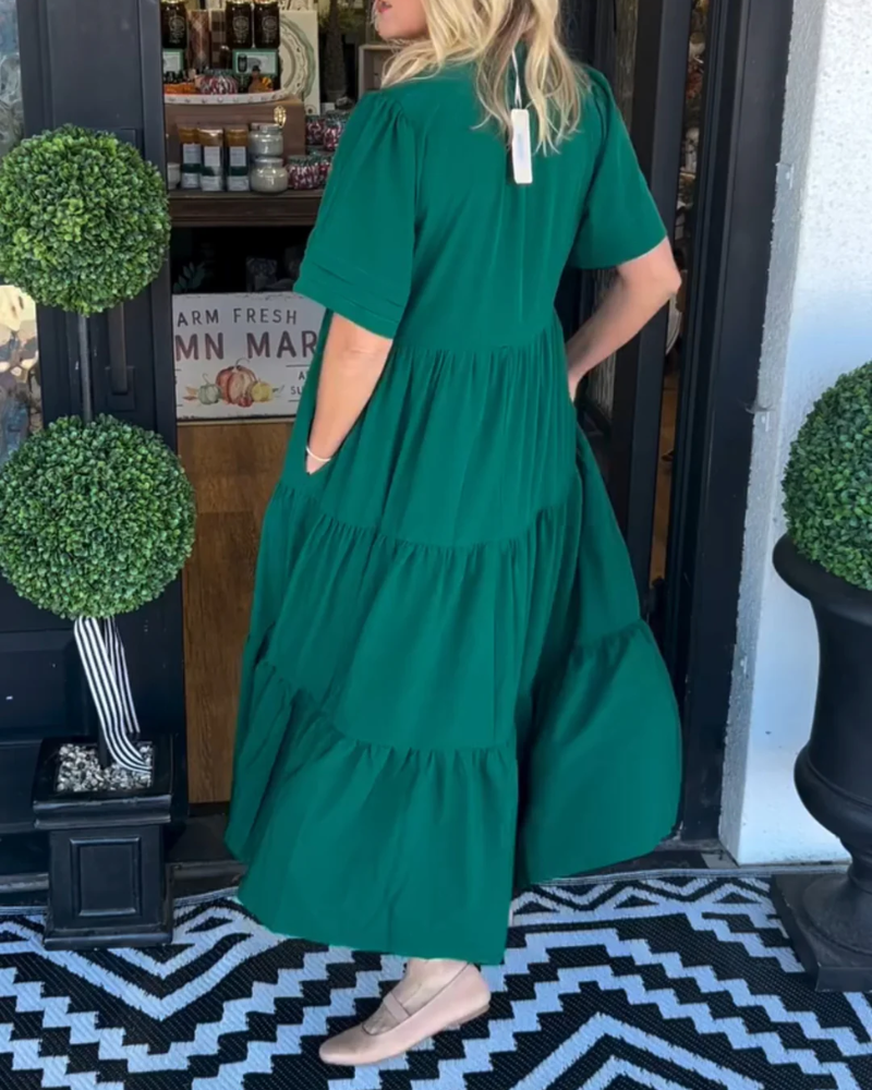 Vestido Maxi com Movimento feminino