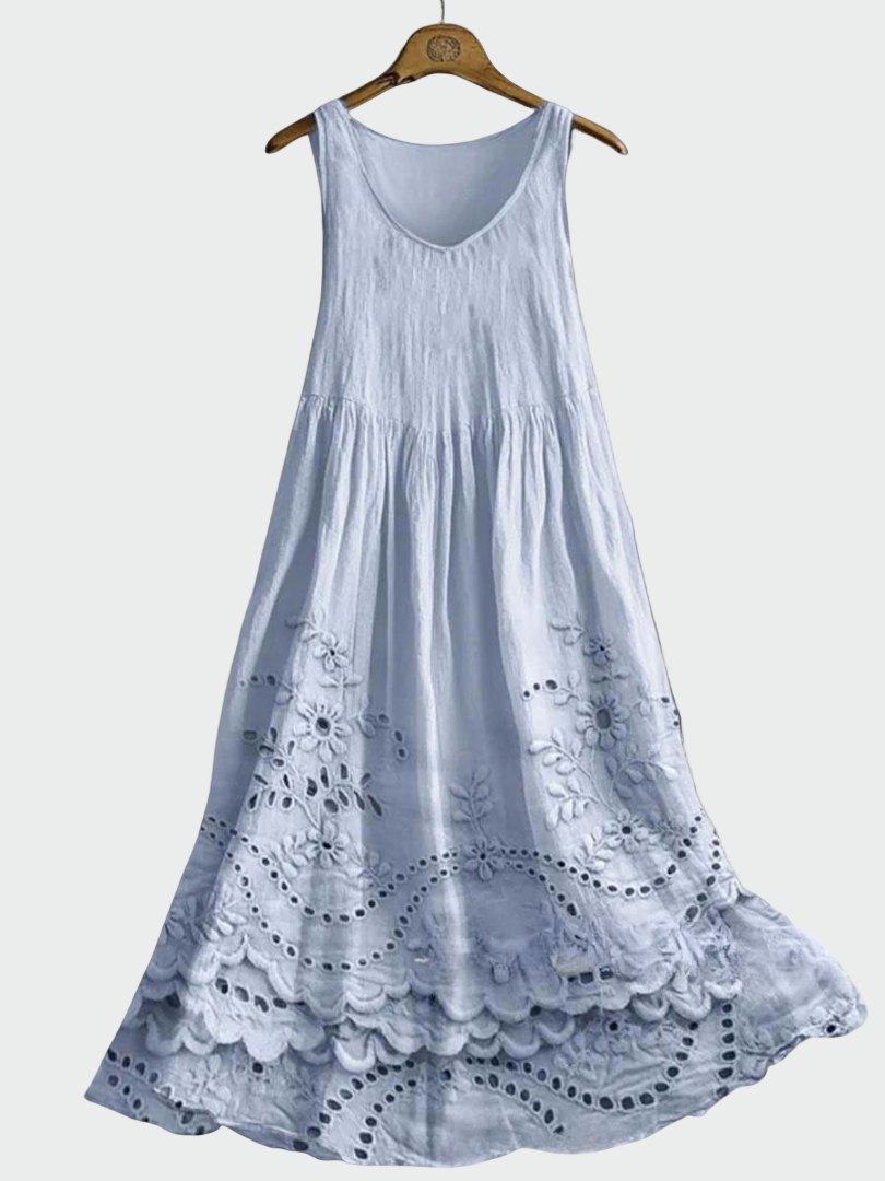 Vestido com Renda Inglesa feminino
