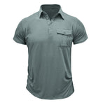 Camisa de algodão com bolsos masculino