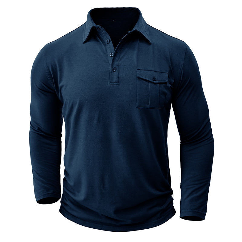 Camisa casual com bolsos masculino