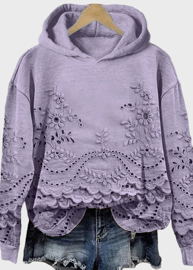 Moletom com Capuz em Renda feminino