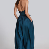 Macacão Baggy com Decote Halter Hermanus