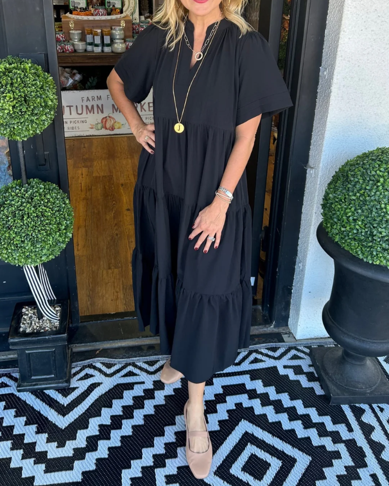 Vestido Maxi com Movimento feminino