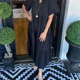 Vestido Maxi com Movimento feminino