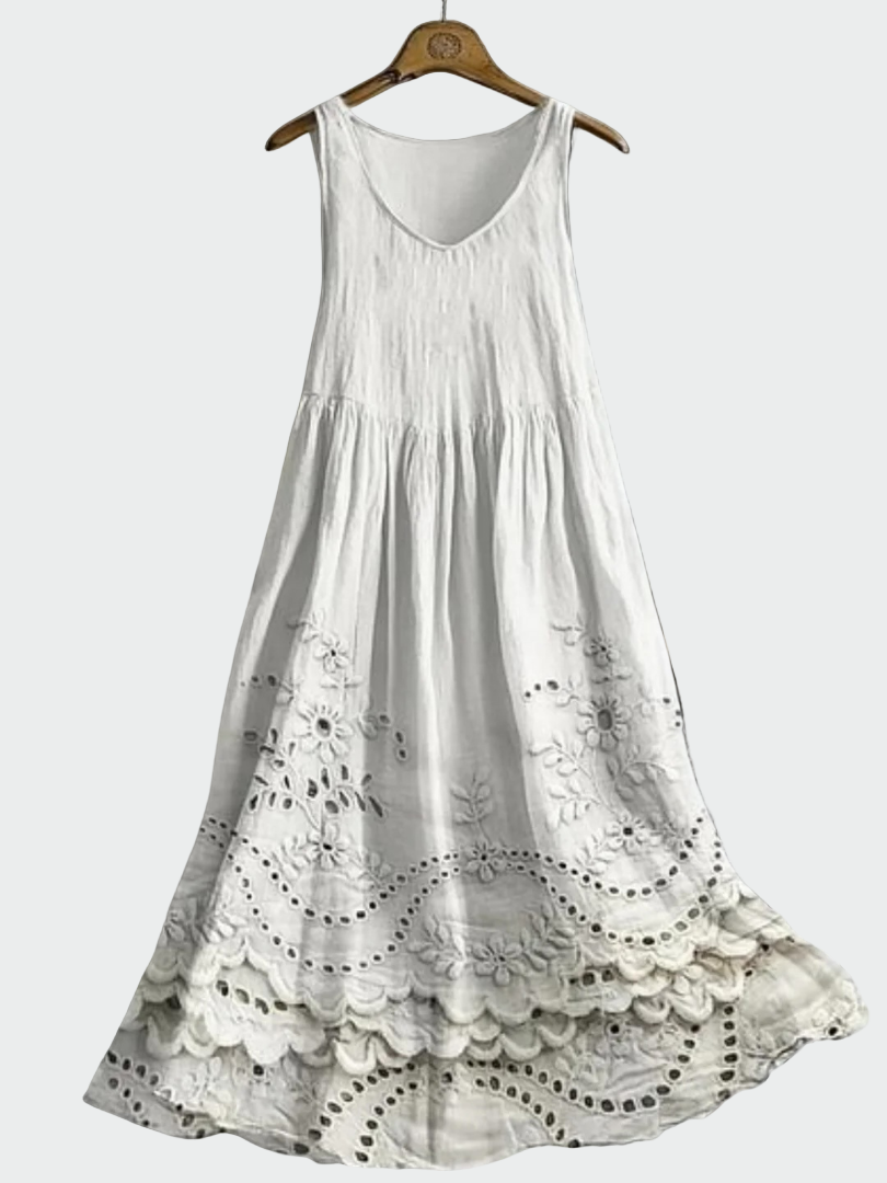 Vestido com Renda Inglesa feminino