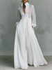 Tatiana | Vestido maxi minimalista de gola subida