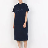 Vestido casual com capuz feminino