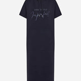 Vestido casual com capuz feminino
