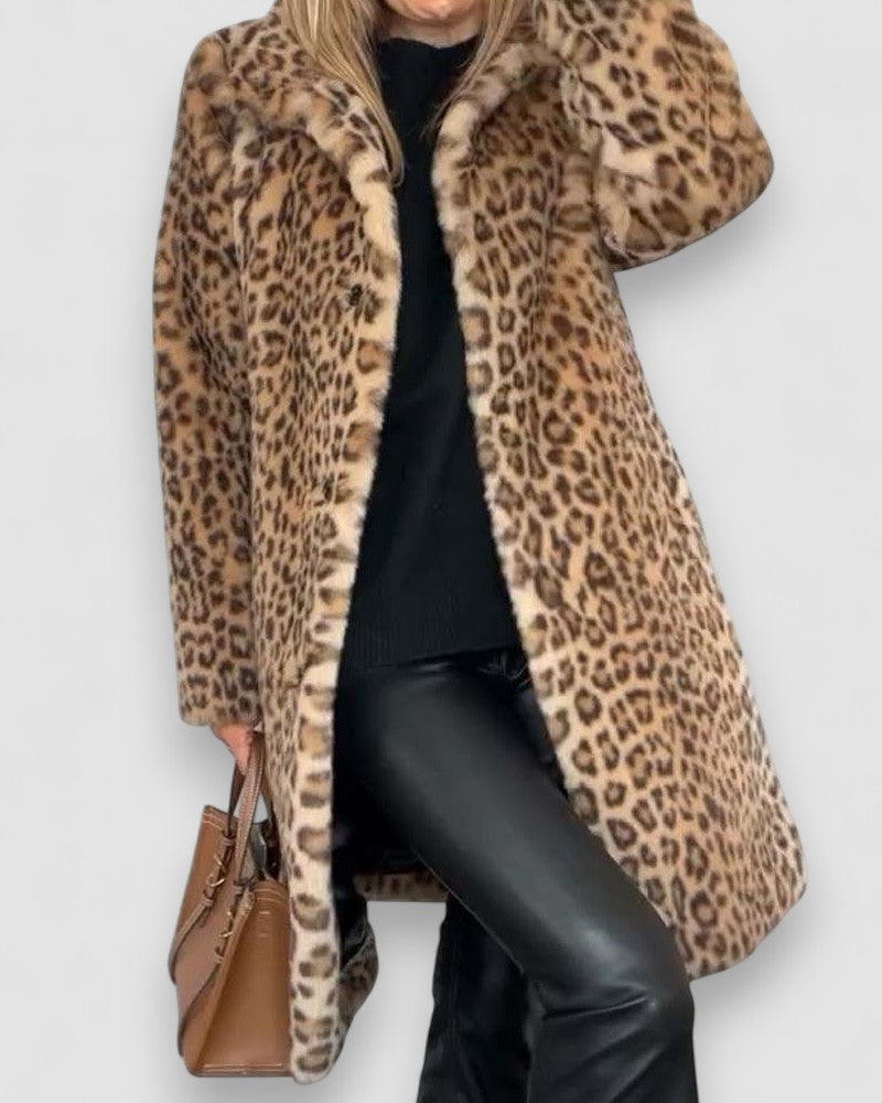 Casaco Comprido Leopardo feminino