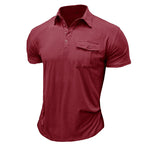 Camisa de algodão com bolsos masculino