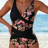 Fato de Banho Elara Floral com Efeito Modelador