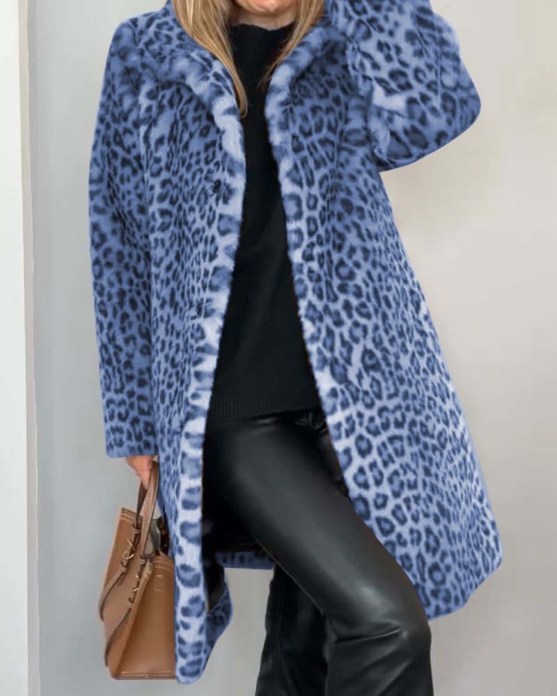 Casaco Comprido Leopardo feminino