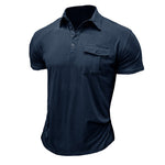 Camisa de algodão com bolsos masculino