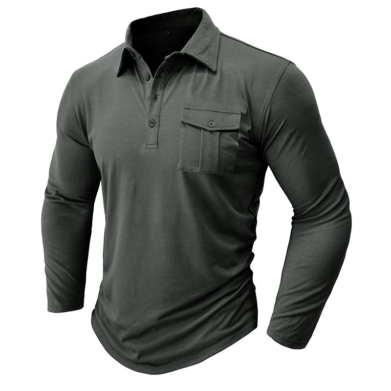 Camisa casual com bolsos masculino