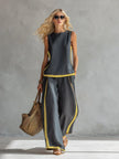 Yasmin | Conjunto bicolor de linhas modernas