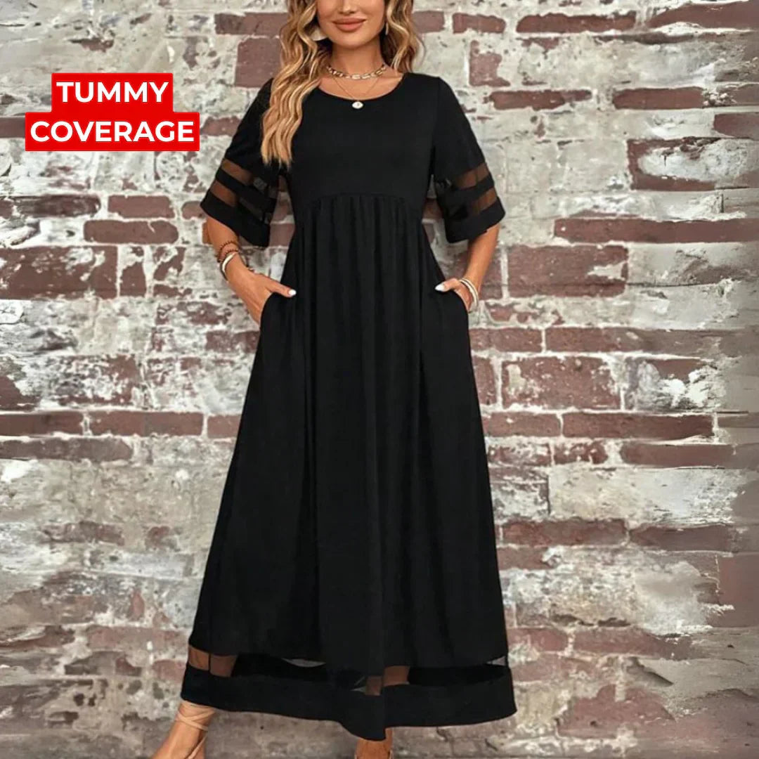 Vestido Elegante Que Cobre a Barriga feminino