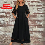 Vestido Elegante Que Cobre a Barriga feminino