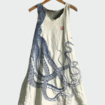 Vestido com Estampa de Tentáculos feminino