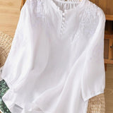 Blusa de Algodão e Linho feminino