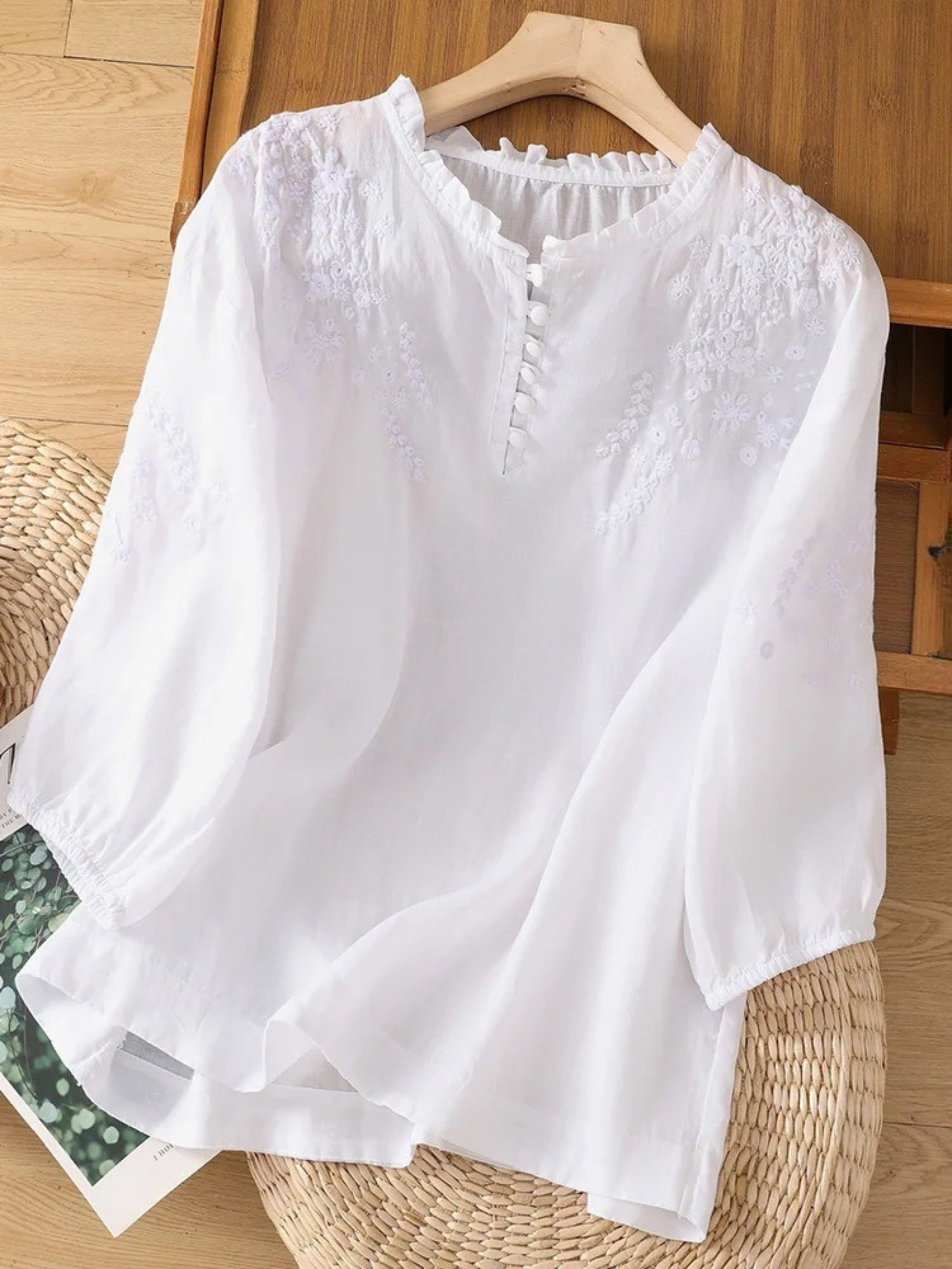 Blusa de Algodão e Linho feminino