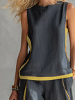 Yasmin | Conjunto bicolor de linhas modernas