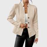Casaco com detalhes elegantes feminino