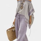 Conjunto Boêmio Bardot feminino