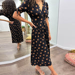 Vestido Elegante de Bolinhas feminino