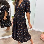 Vestido Elegante de Bolinhas feminino