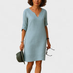 Vestido Elegância sem esforço feminino