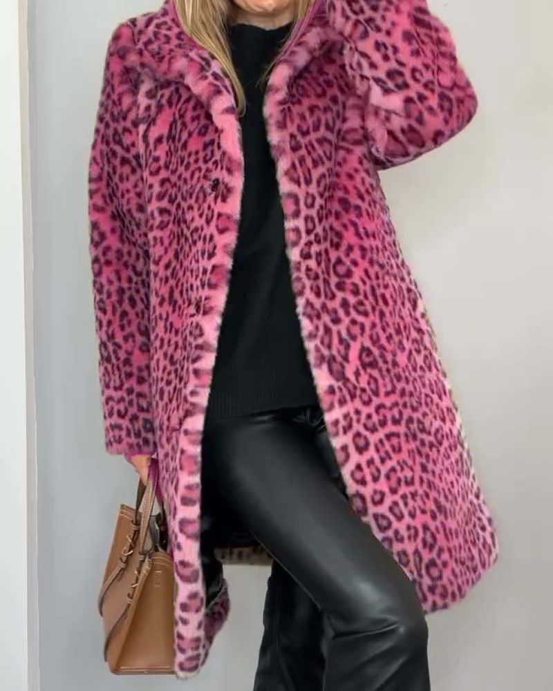 Casaco Comprido Leopardo feminino
