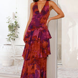 Vestido Maxi Elegante Verão feminino