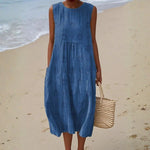 Vestido de algodão feminino