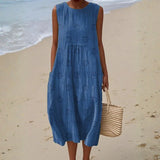 Vestido de algodão feminino
