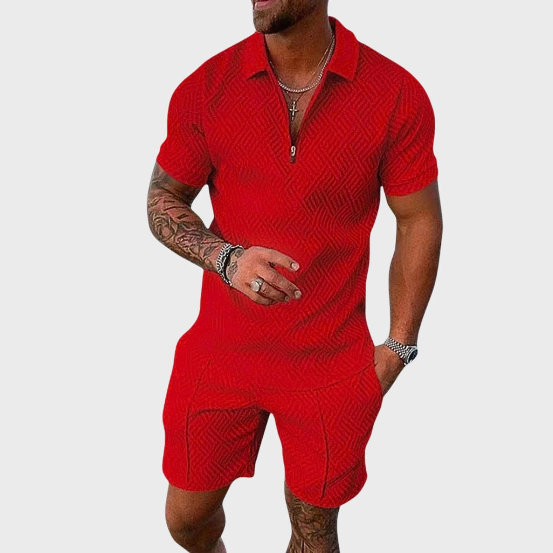 Conjunto de Camisa Polo e Calções masculino