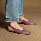 Lara – Sapatos slingback de biqueira fina