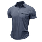 Camisa de algodão com bolsos masculino