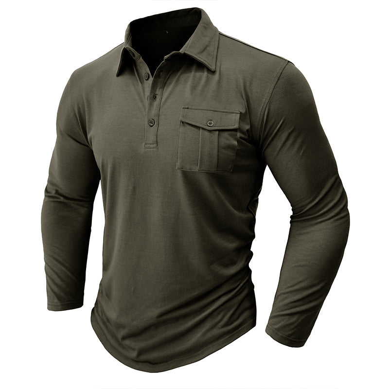 Camisa casual com bolsos masculino