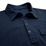 Camisa de algodão com bolsos masculino