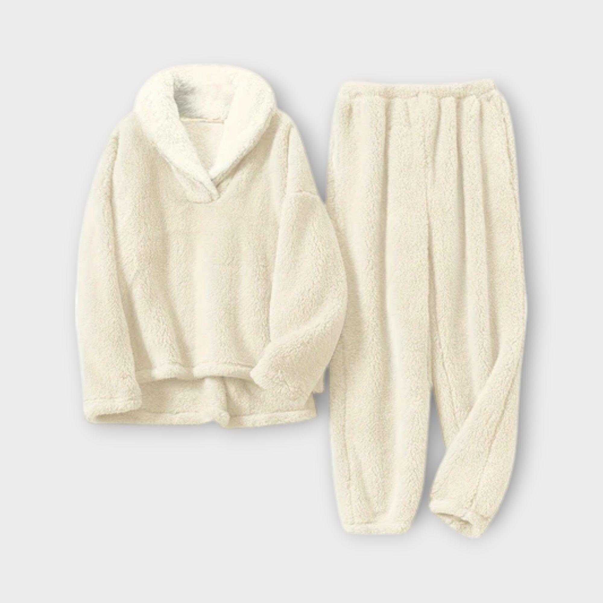 Conjunto de flanela aconchegante feminino