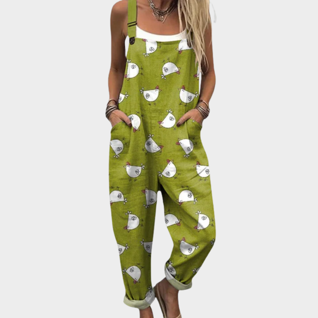 Macacão Confortável e Estampado feminino