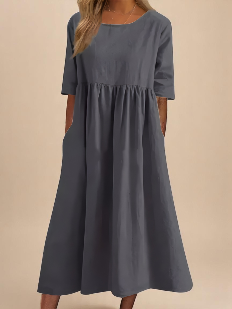 Vestido Em Algodão Arejado feminino