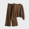 Conjunto casual bordado feminino